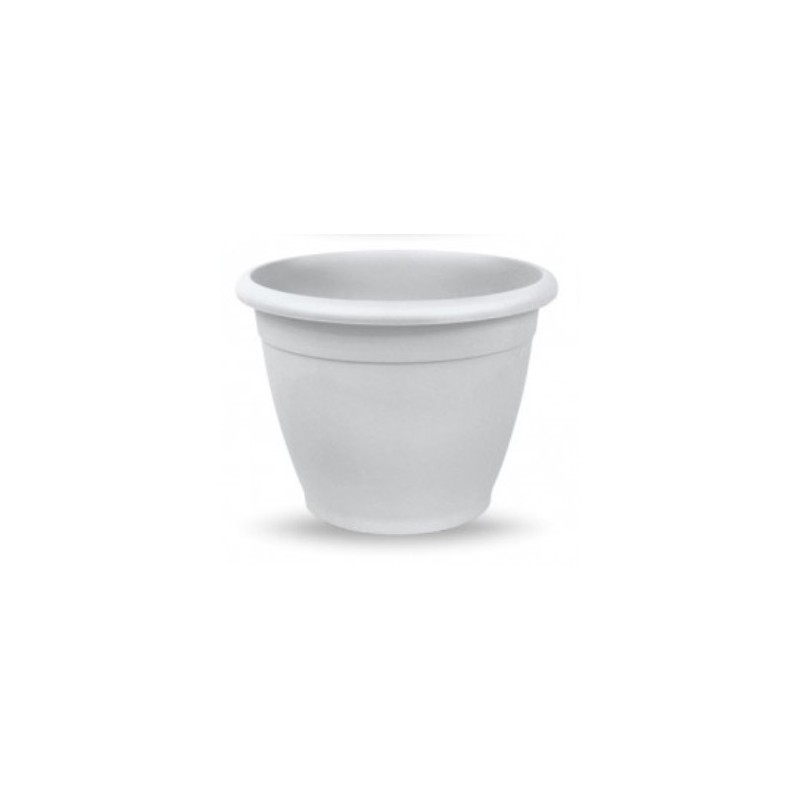 MACETA PLASTICO NAXOS 30CM BLANCA