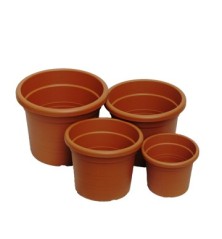MACETA PLASTICO TERRACOTA CILINDRO