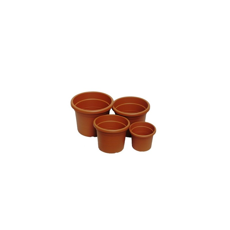 MACETA PLASTICO TERRACOTA CILINDRO