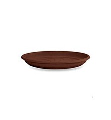 PLATO PLASTICO CILINDRO 32CM BRONCE