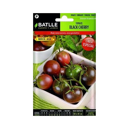 SEMILLAS TOMATE CHERRY NEGRO 0,3GR