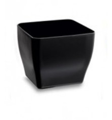 MACETA LIVING CUADRADA NEGRA