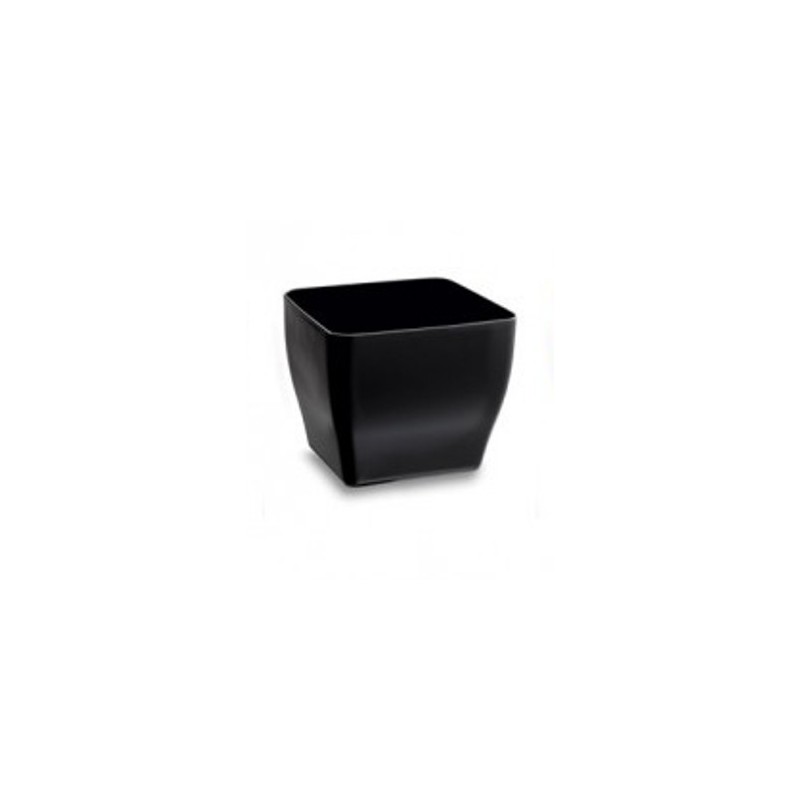 MACETA LIVING CUADRADA NEGRA