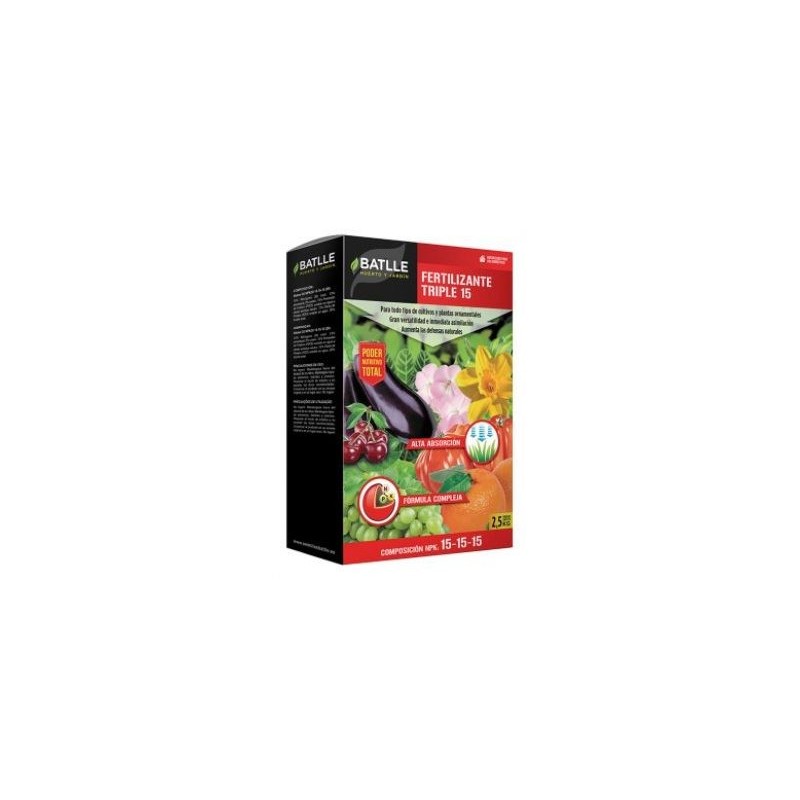 FERTILIZANTE TRIPLE 15 CAJA 2,5KG