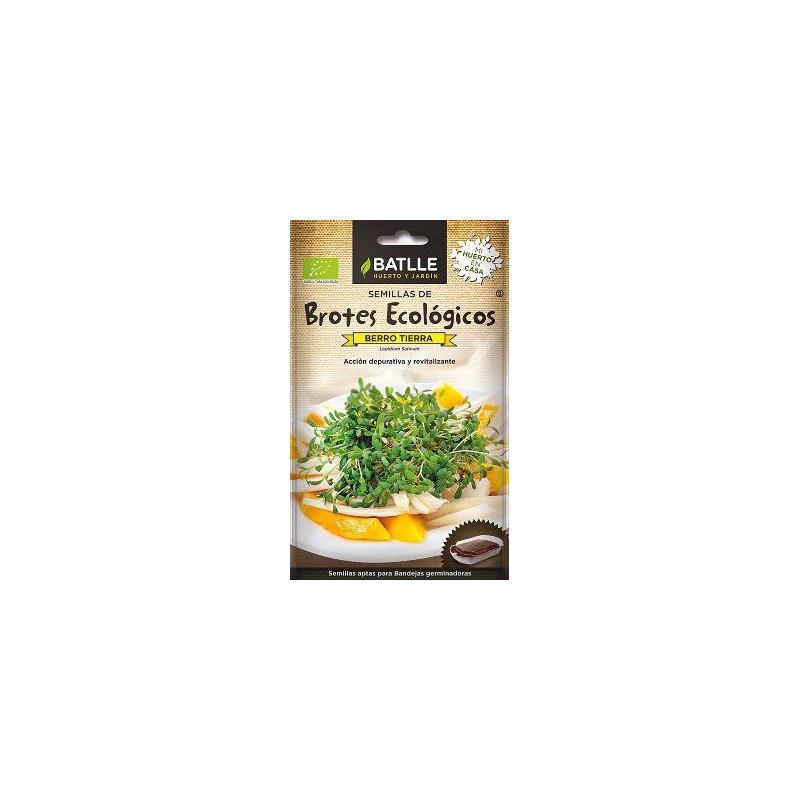 SEMILLAS ECOLOGICAS BROTES BERRO TIERRA 14GR