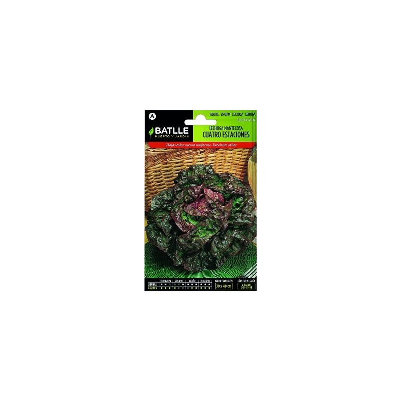 SEMILLAS LECHUGA MANTECOSA 4 ESTACIONES 7GR
