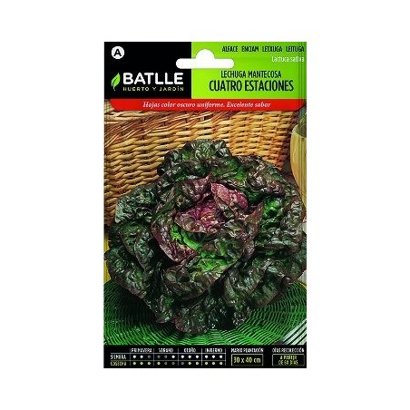 SEMILLAS LECHUGA MANTECOSA 4 ESTACIONES 7GR