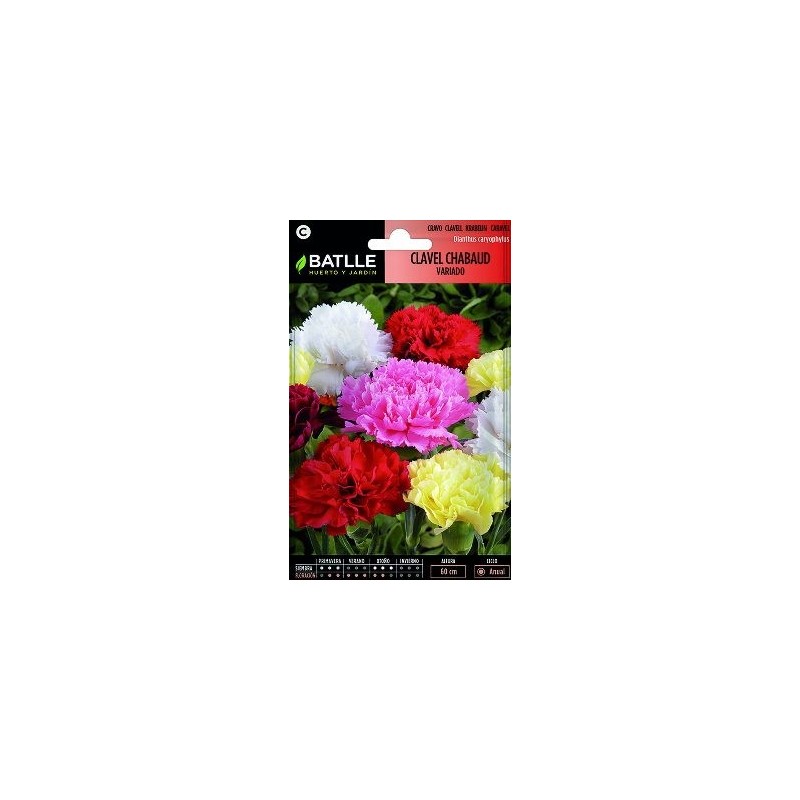 SEMILLAS CLAVEL CHAMBAUD VARIADO 0.8GR