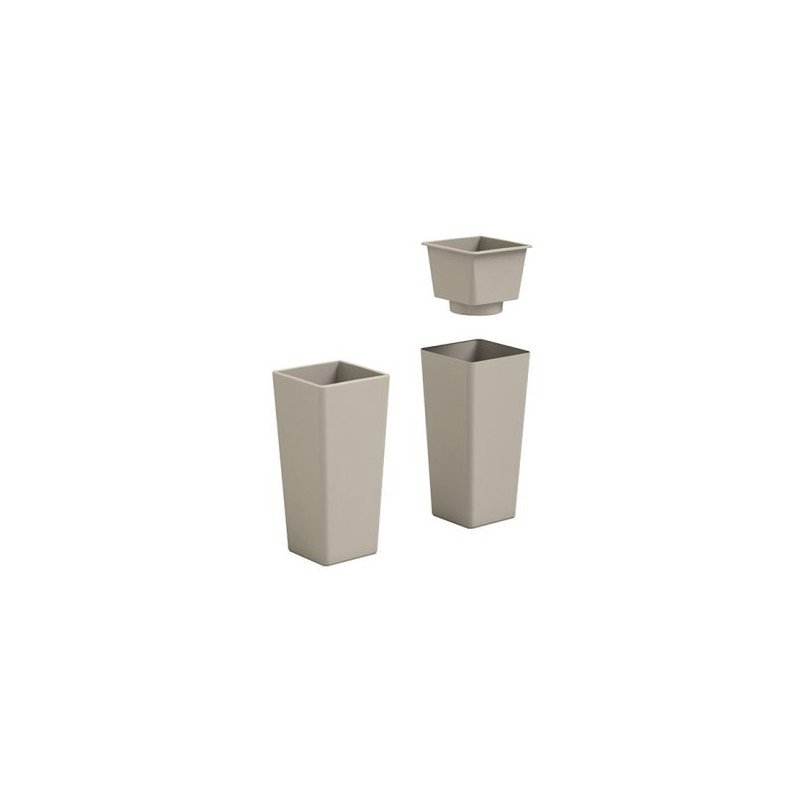MACETA CLOU CUADRADA 65CM ALTO AVANA