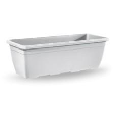 JARDINERA PLASTICO NAXOS 50CM BLANCA