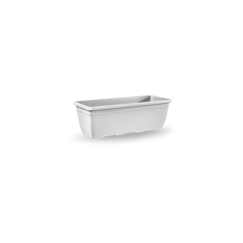 JARDINERA PLASTICO NAXOS 50CM BLANCA