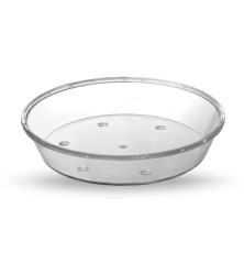 PLATO TRANSPARENTE PLASTICO REDONDO