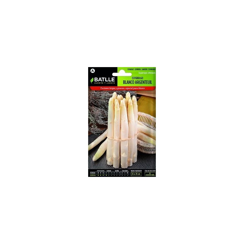 SEMILLAS ESPARRAGO BLANCO 5GR