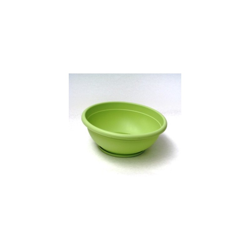 TARRINA CON PLATO 40CM NAXOS VERDE SUAVE