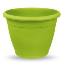 MACETA PLASTICO COLOR VERDE PISTACHO