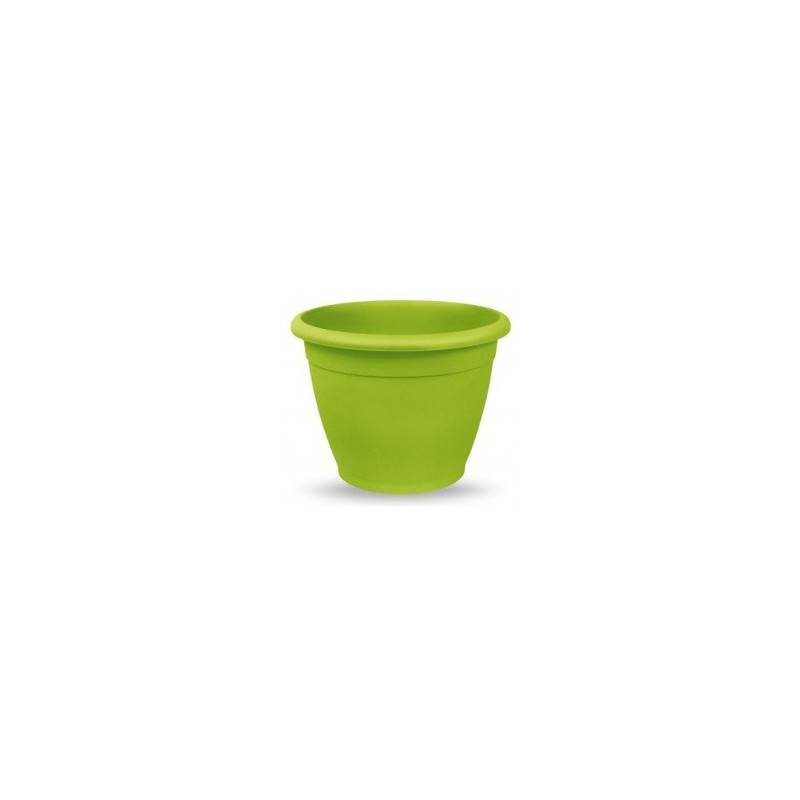 MACETA PLASTICO COLOR VERDE PISTACHO