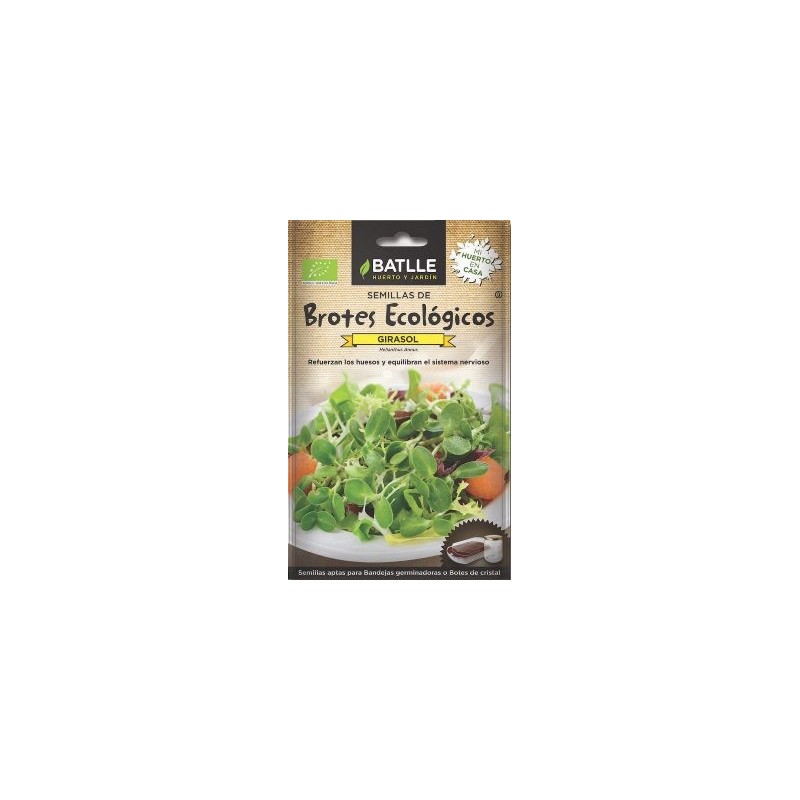 SEMILLAS ECOLOGICAS BROTES GIRASOL 42GR