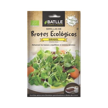SEMILLAS ECOLOGICAS BROTES GIRASOL 42GR
