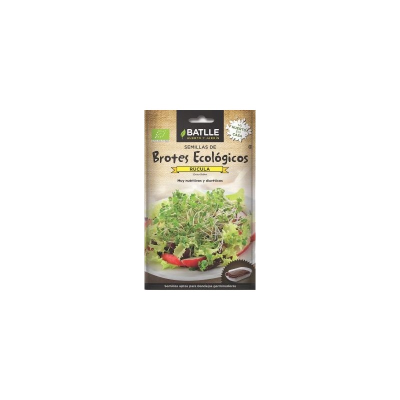 SEMILLAS ECOLOGICAS BROTES RUCULA 14GR