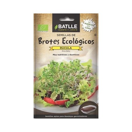 SEMILLAS ECOLOGICAS BROTES RUCULA 14GR