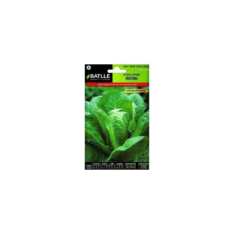 SEMILLAS LECHUGA ROMANA INVERNA SUPERINVERNA 6GR