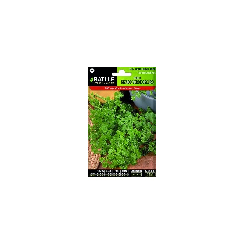 SEMILLAS PEREJIL RIZADO VERDE OSCURO 10GR