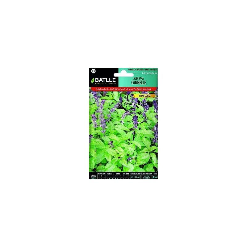 SEMILLAS ALBAHACA CANELA 1,25GR