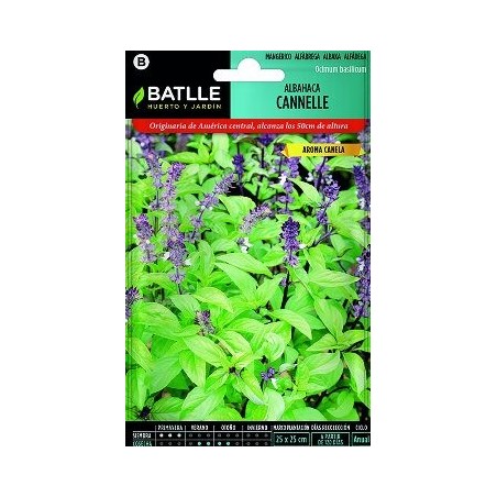 SEMILLAS ALBAHACA CANELA 1,25GR