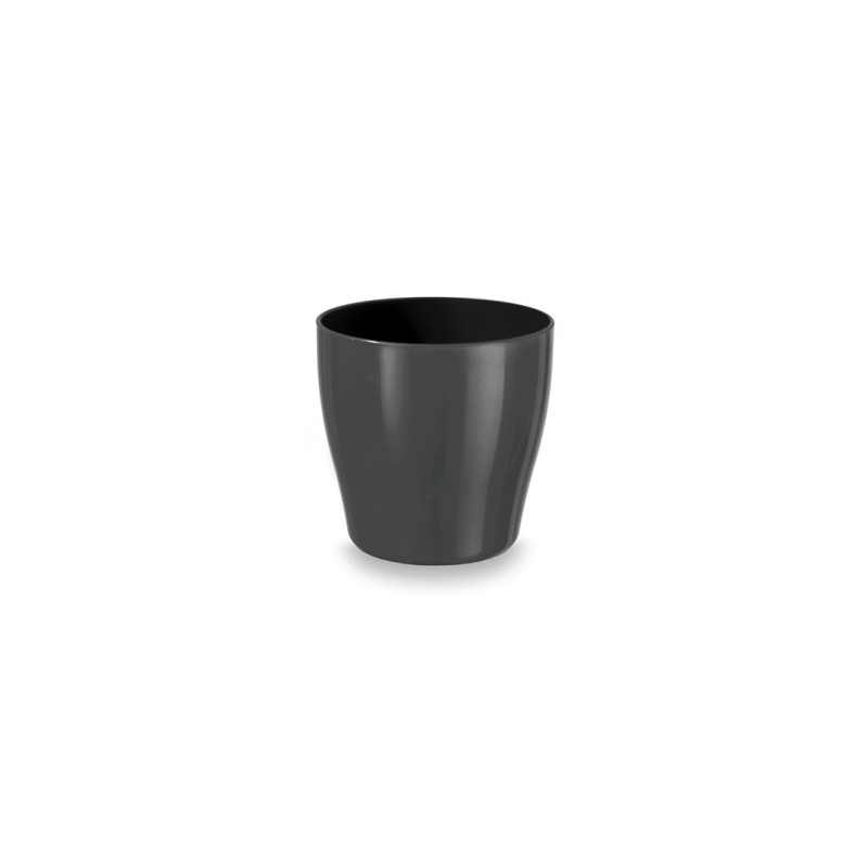 MACETA LIVING C/RUEDAS 40CM REDONDA ANTRACITA