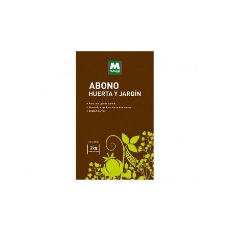 ABONO HUERTA Y JARDIN BOLSA 2KG LIBERACION LENTA