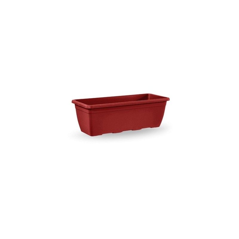 JARDINERA PLASTICO NAXOS ROJA