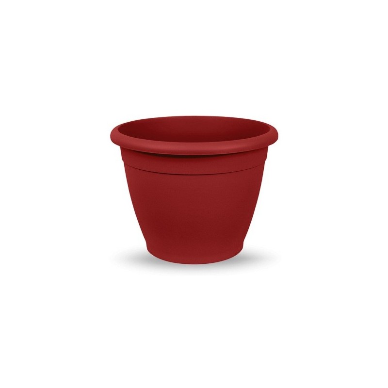 MACETA PLASTICO COLOR ROJA NAXOS