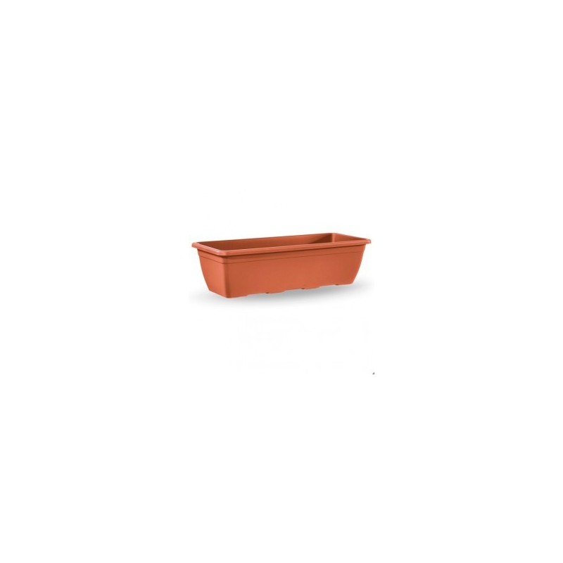 JARDINERA PLASTICO NAXOS 40CM TERRACOTA
