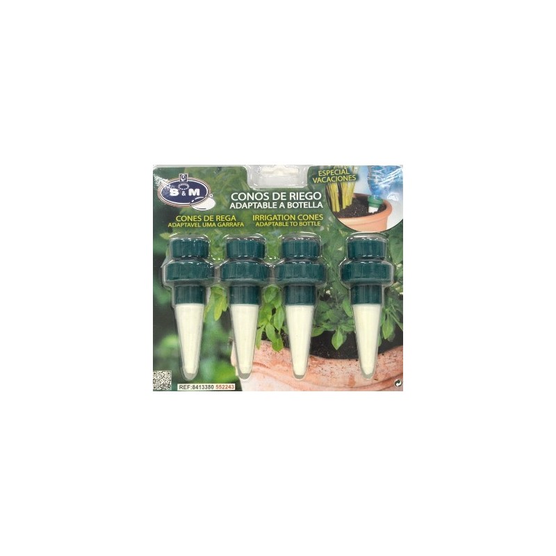 CONOS DE RIEGO BLISTER 4UDS