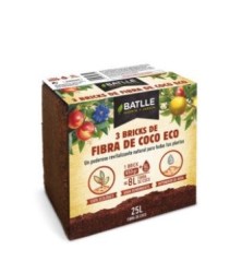 FIBRA DE COCO ECO 3 BRICKS DE 650GR.