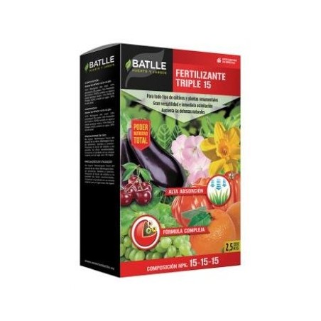 FERTILIZANTE TRIPLE 15 CAJA 2,5KG
