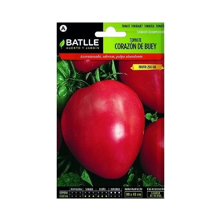 SEMILLAS TOMATE CORAZON DE BUEY 1GR