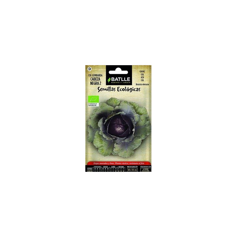 SEMILLAS ECOLOGICAS COL LOMBARDA 2GR