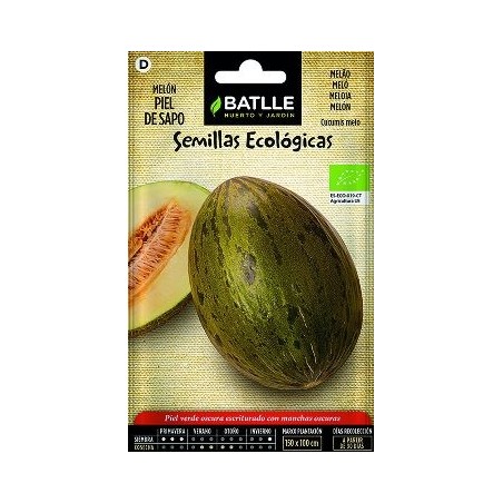 SEMILLAS ECOLOGICAS MELON PIEL DE SAPO 2GR