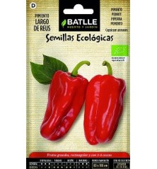 SEMILLAS ECOLOGICAS PIMIENTO LARGO DE REUS 1GR