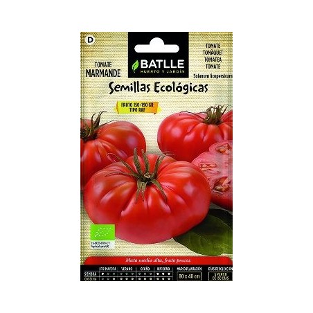 SEMILLAS ECOLOGICAS TOMATE MARMANDE RAF 0,5GR