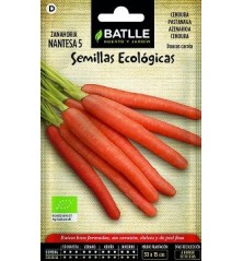 SEMILLAS ECOLOGICAS ZANAHORIA NANTESA 2GR