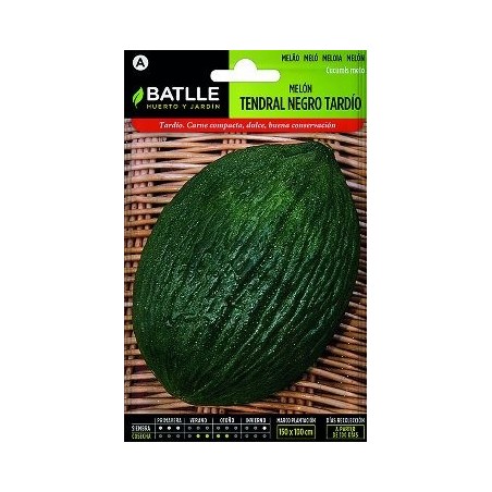 SEMILLAS MELON TENDRAL NEGRO TARDIO 8GR
