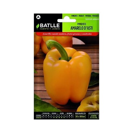 SEMILLAS PIMIENTO AMARILLO D'ASTI 1GR
