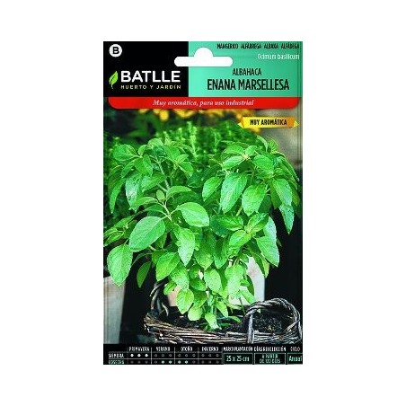 SEMILLAS ALBAHACA ENANA MARSELLESA 0.5GR