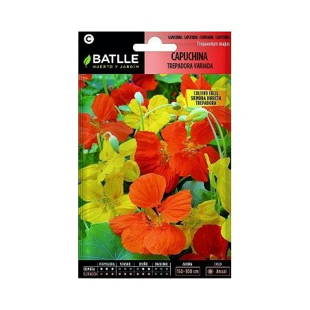 SEMILLAS CAPUCHINA TREPADORA 10GR