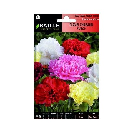 SEMILLAS CLAVEL CHAMBAUD VARIADO 0.8GR