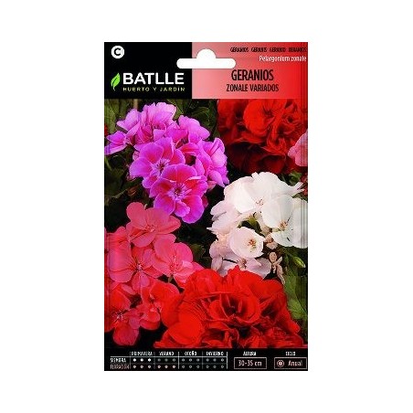 SEMILLAS GERANIOS ZONALE 0.15GR