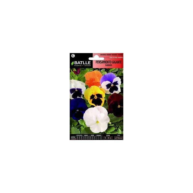 SEMILLAS PENSAMIENTO GIGANTE VARIADO 0.5GR