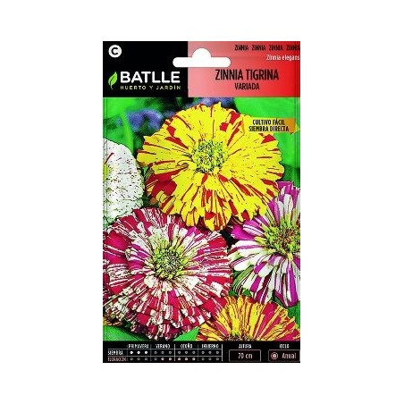 SEMILLAS ZINNIA TIGRINA VARIADA 2GR